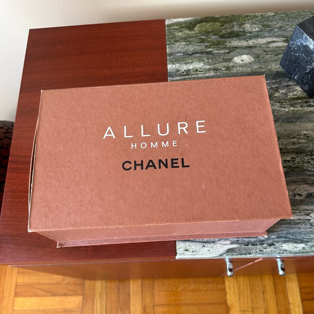 Vintage 2000’s Authentic ALURE HOMME CHANEL Box.Size 11.5”/7.5”/3 3/4”